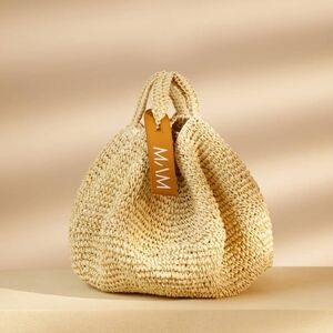 Elegant Rafia Tote in Cream by MAM